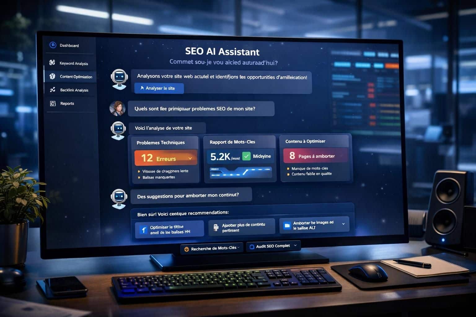 découvrez comment chatseo m'aide à identifier les opportunités seo pour booster le trafic de mon site et dépasser la stagnation.