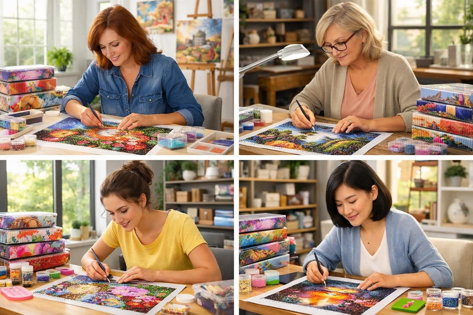 explorez les techniques et astuces de la broderie diamant et du diamond painting pour embellir vos œuvres avec éclat et originalité.